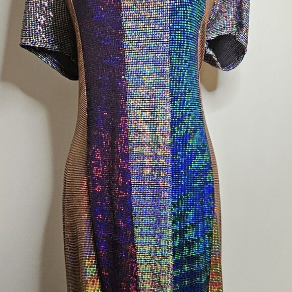 The Curve Multicolored Sequin Midi Dress - Picture 3 of 5